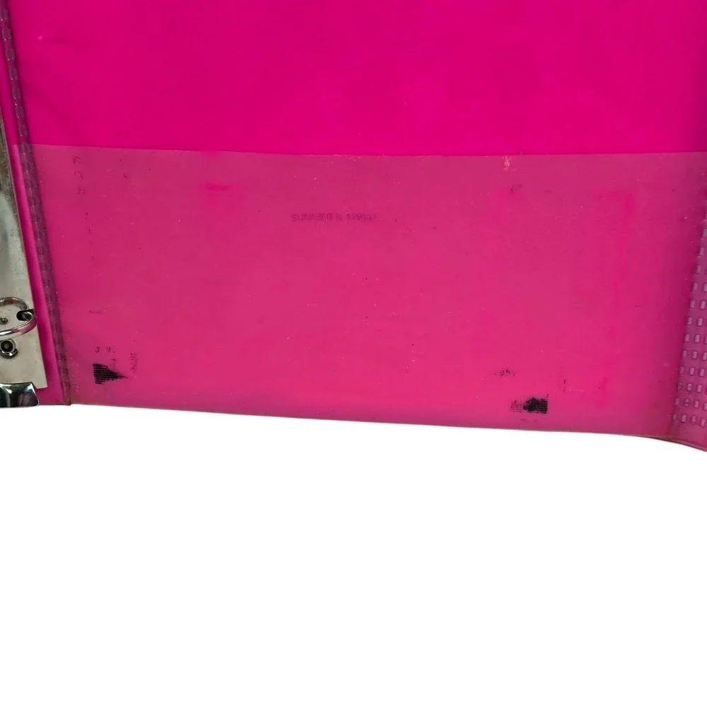 Vtg 1989 Lisa Frank Ultra NEO Volleyball w Net & Hands Trapper Keeper Binder